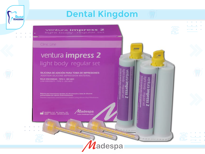   VENTURA IMPRESS 2 LIGHT BODY REGULAR SET (2x50 ml)+12 MIX TIPS CAT 2017- LOT 2017-30126 EX 2024-02