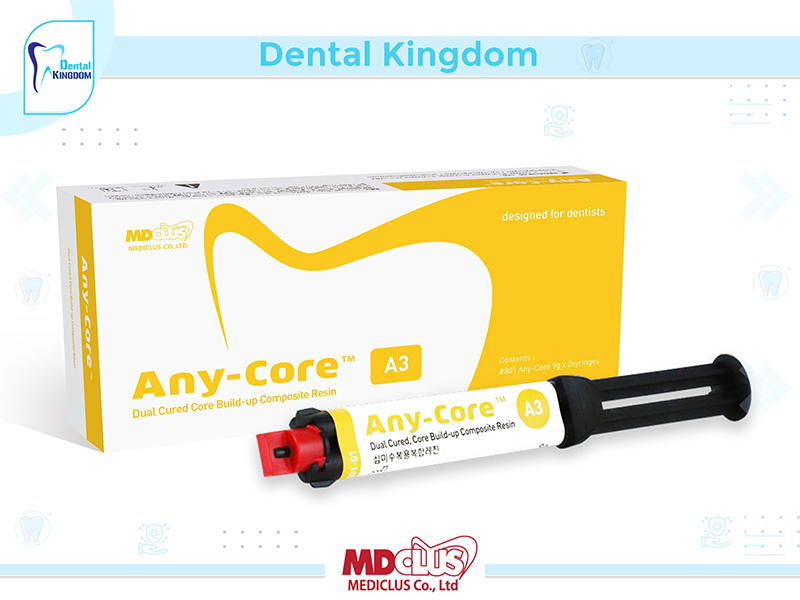 Any-Core Kit A3 Any-Core dual syringe Dual Cured, core build up composite resin - (9g) * 2ea