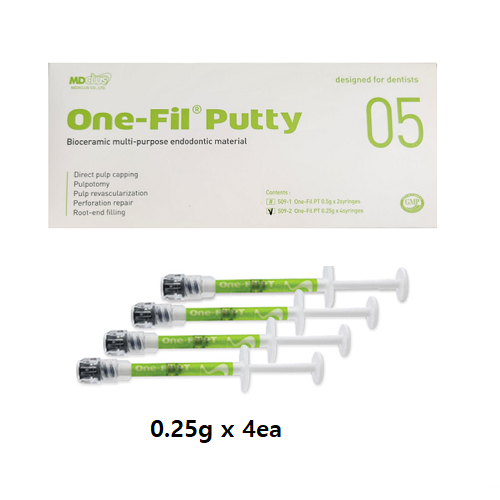 one FIL PT,Putty MTA Bioc multi-purpose endodontic اصلاح قناة  العصب 0.5G*2 SYR LOT 24T398-EX 10- 2025ONE