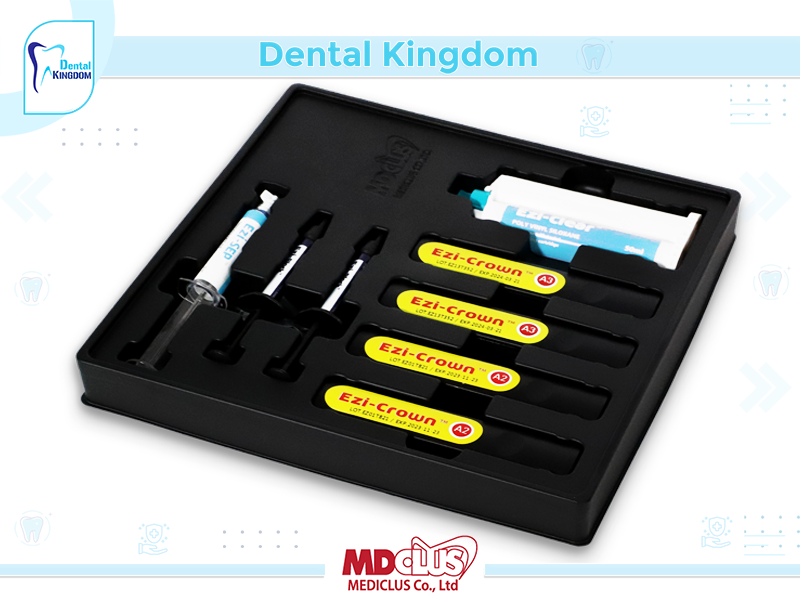 Light Cure Temporary Crown and Bridge Resin - LC A2 (15g) *2ea, LC A3 (15g)*2ea, Ezi Block (1.2ml) *