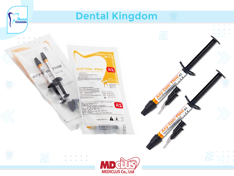  Any-Com Flow Refill A1 nano-hybrid zirconium flowable composite - (2g) * 2ea CT#306-0 LOT A26T670 EX: 17/07/2028-مادة حشو اسنان 