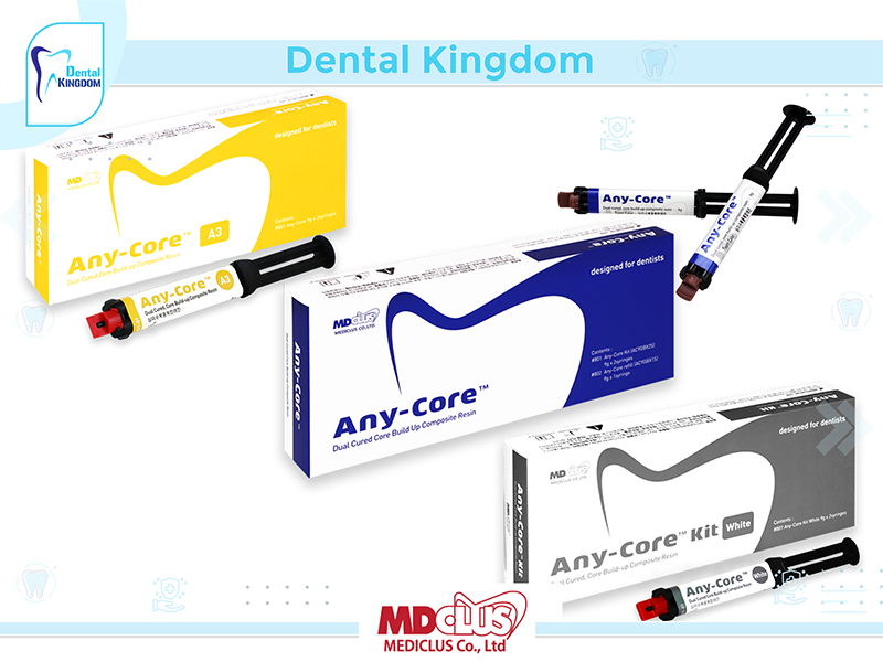 Any-Core Kit A3 Any-Core dual syringe Dual Cured, core build up composite resin - (9g) * 2ea