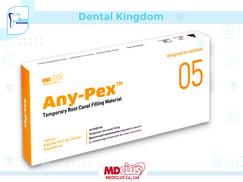 Any-Pex Oil-Based Calcium hydroxide paste with Iodoform temporary root canal filling material CT#504 EX 17/08/2027-ضماض اقنية جذرية 