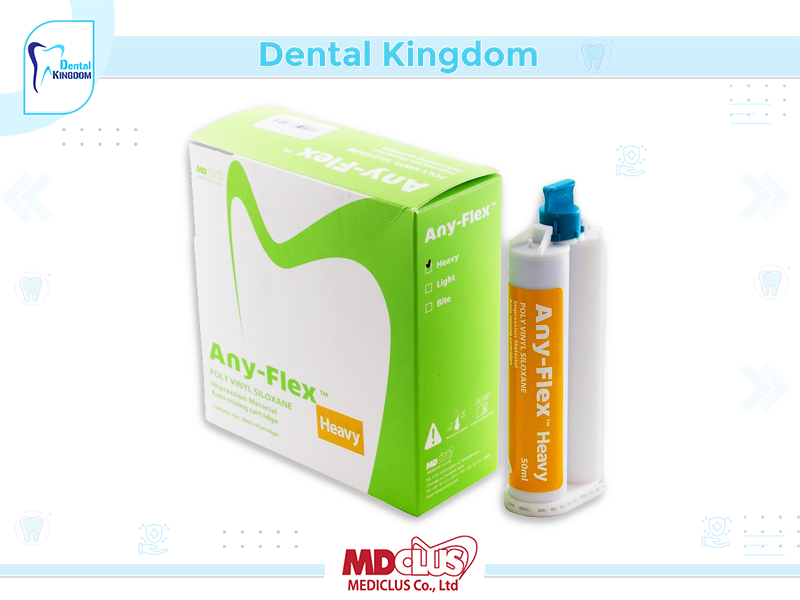 Any-Flex Heavy IMPESSION MATERIAL AUTO MIXING 50M X 4 CARTRIDGES EX 10-8-2024 LOT FH26T680-